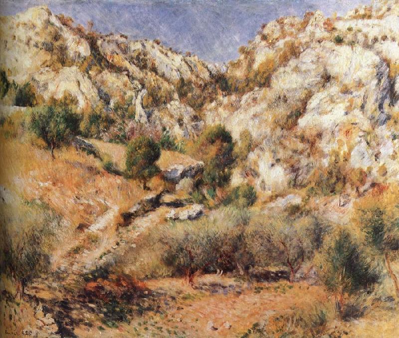 Pierre-Auguste Renoir Cliff oil painting image